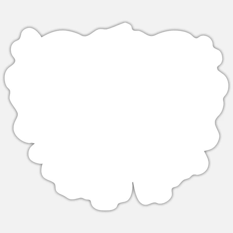 Frettchen Iltis Mutter - Sticker Größe S (10 x 10 cm) - Mattweiß