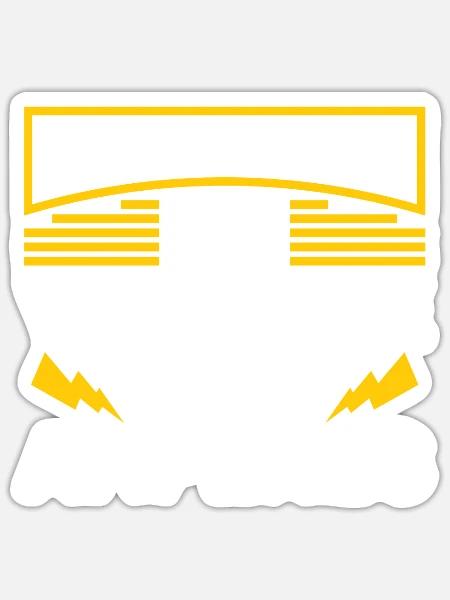 Elektriker Elektroniker Lustig Bauelektriker - Sticker Größe S (10 x 10 cm) - Mattweiß