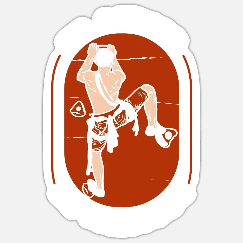 I'd Rather Be Climbing Speedklettern - Sticker Größe S (10 x 10 cm) - Mattweiß