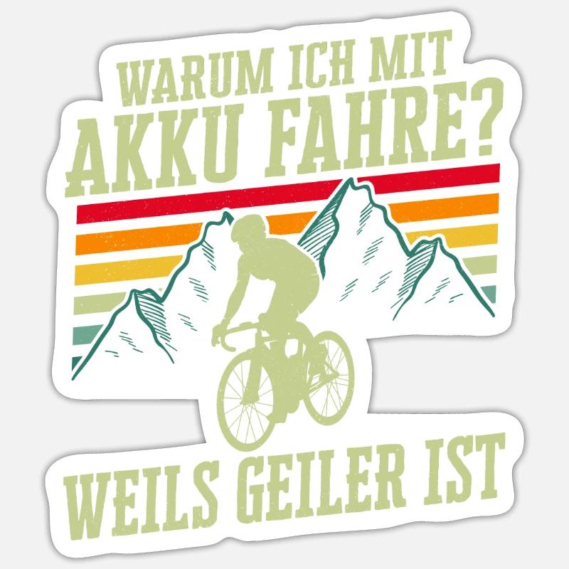 Why do I drive with a battery? Because it's is electro Sticker size S (10 x 10 cm)