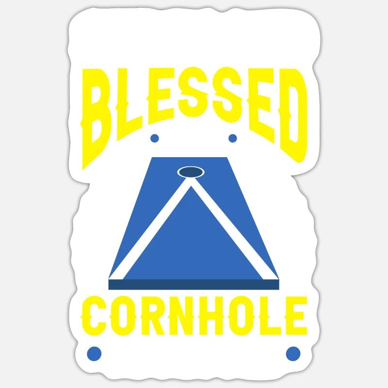 Trou de maïs - Sticker taille S (10 x 10 cm) - blanc mat