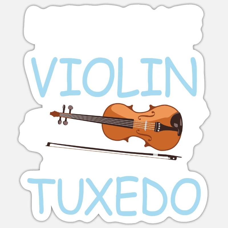Difference Between Fiddle And Violin - Sticker Größe S (10 x 10 cm) - Mattweiß