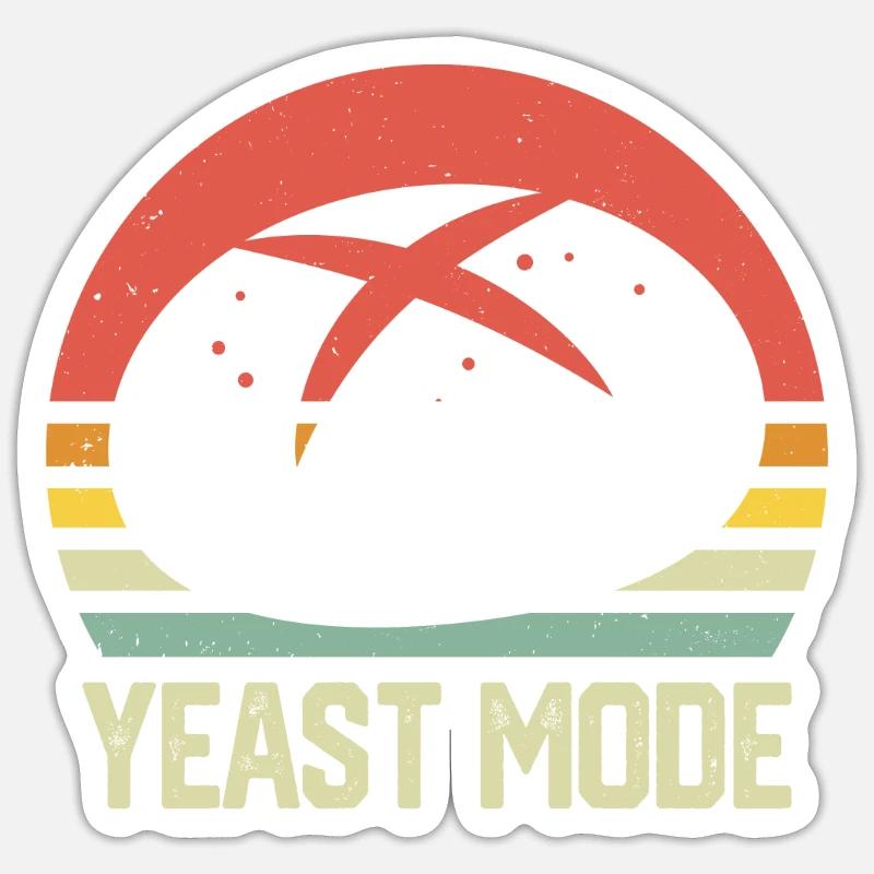 Hefe Modus Sticker Größe S (10 x 10 cm)