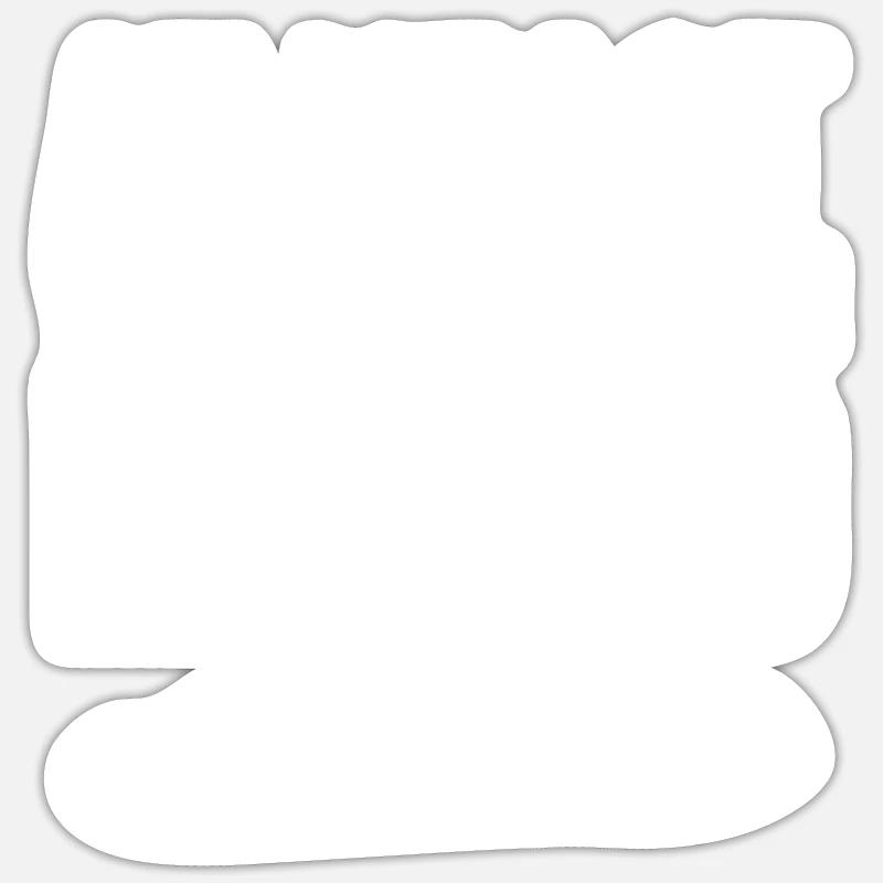 Pain à la levure - Sticker taille S (10 x 10 cm) - blanc mat