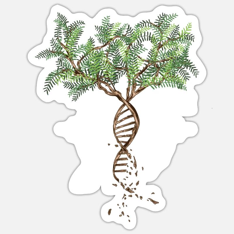 DNA Tree Sticker Größe S (10 x 10 cm)