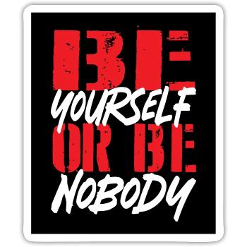 Soi toi même - Sticker taille S (10 x 10 cm) - blanc mat - Devant