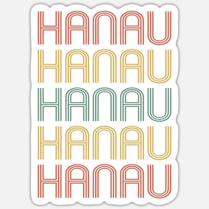 Hanauerin Hanauer Hanau - Sticker size S (10 x 10 cm) - white matte
