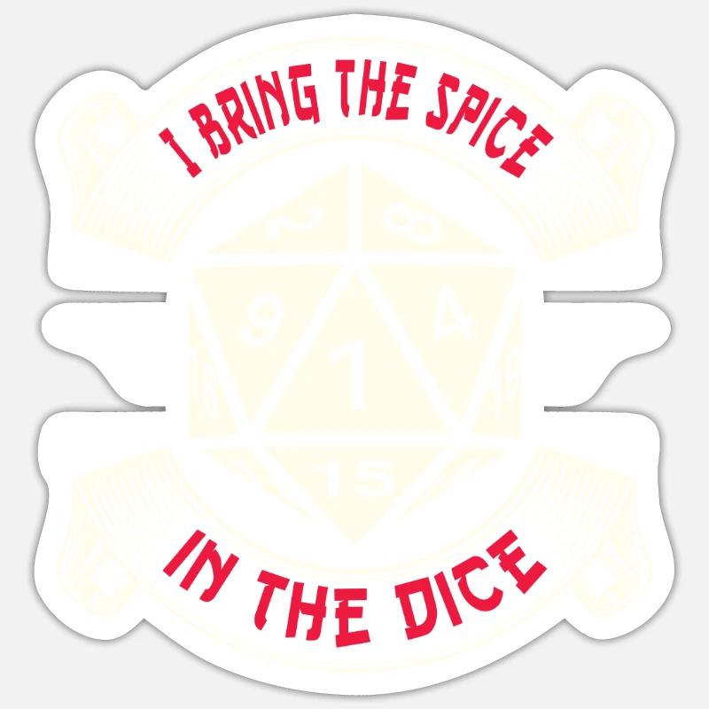 Jeu de rôle - Sticker taille S (10 x 10 cm) - blanc mat