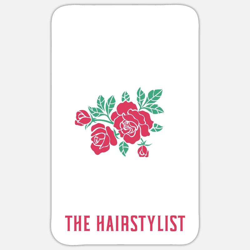 Friseur - Sticker Größe S (10 x 10 cm) - Mattweiß