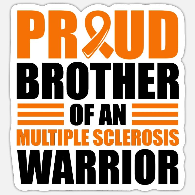Stolzer Bruder Eines - Sticker Größe S (10 x 10 cm) - Mattweiß