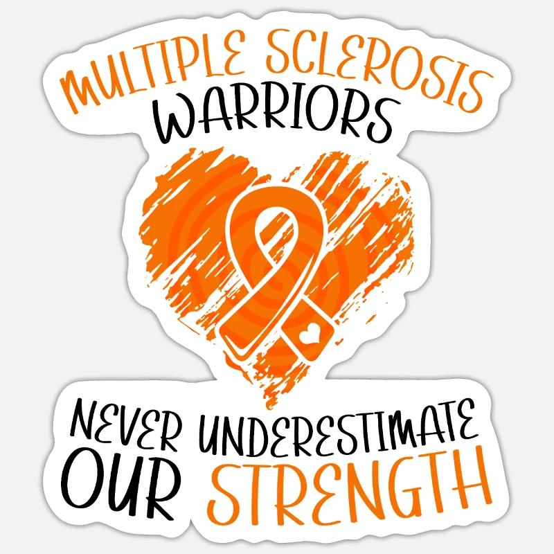 Ms-conscience débarrassons-nous de la sclérose en plaques Sticker taille S (10 x 10 cm)