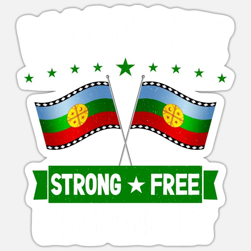 Mapuche - Sticker Größe S (10 x 10 cm) - Mattweiß