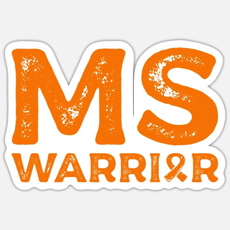 Multiple Sclerosis Warriors for Ms Consciousness - Sticker size S (10 x 10 cm) - white matte