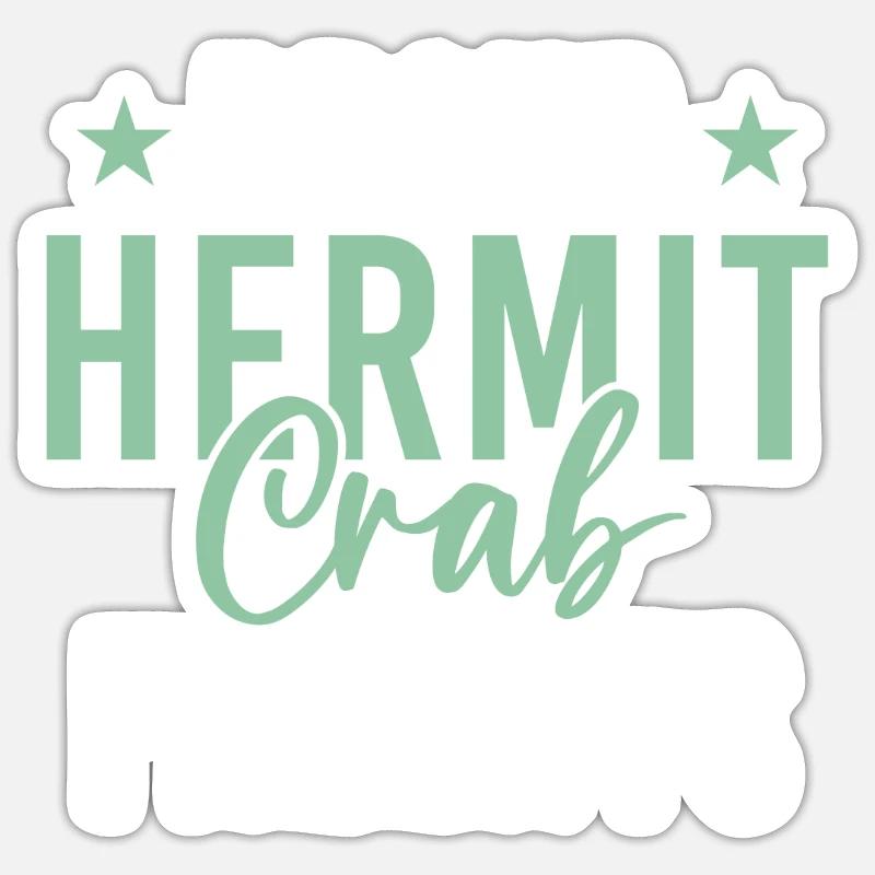 Cadeaux de bernard-l'ermite - Sticker taille S (10 x 10 cm) - blanc mat