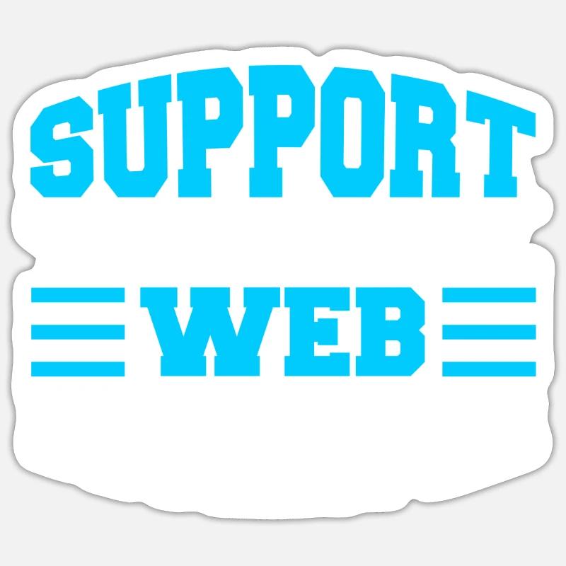 Développeur Web Support aux développeurs Web Sticker taille S (10 x 10 cm)