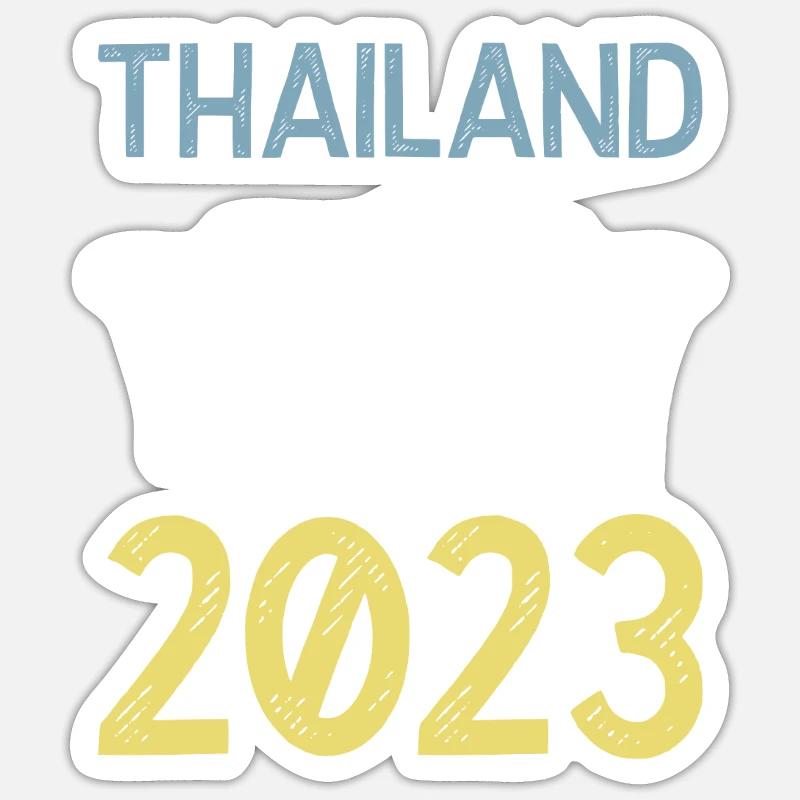 Thailand 2023 Krona - Sticker size S (10 x 10 cm) - white matte