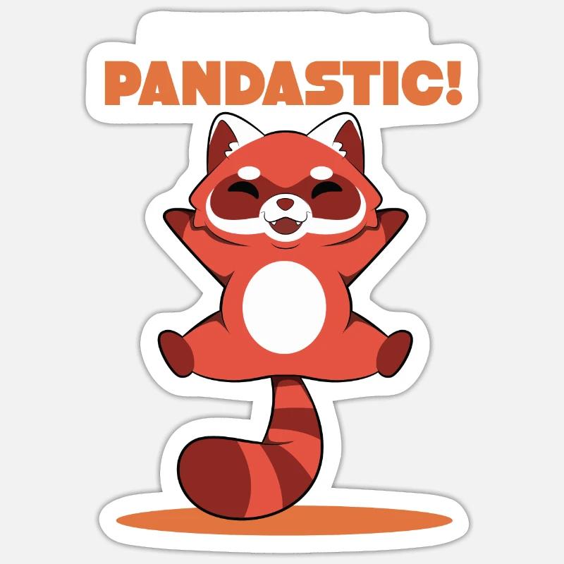 Everything is pandastic - Sticker size S (10 x 10 cm) - white matte