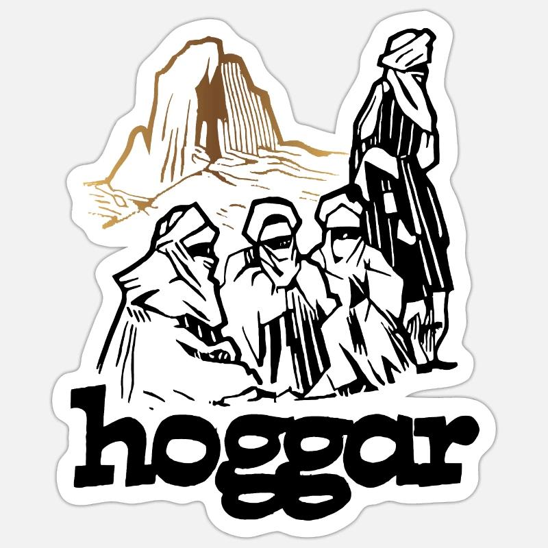 hoggar! - Sticker taille S (10 x 10 cm) - blanc mat