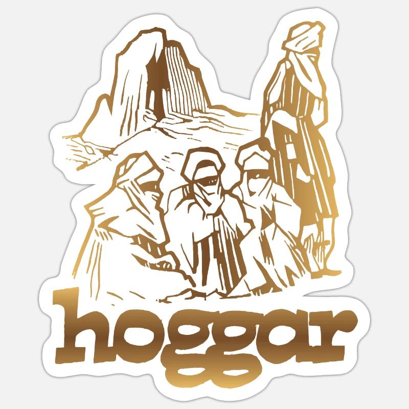 Hoggar! - Sticker Größe S (10 x 10 cm) - Mattweiß