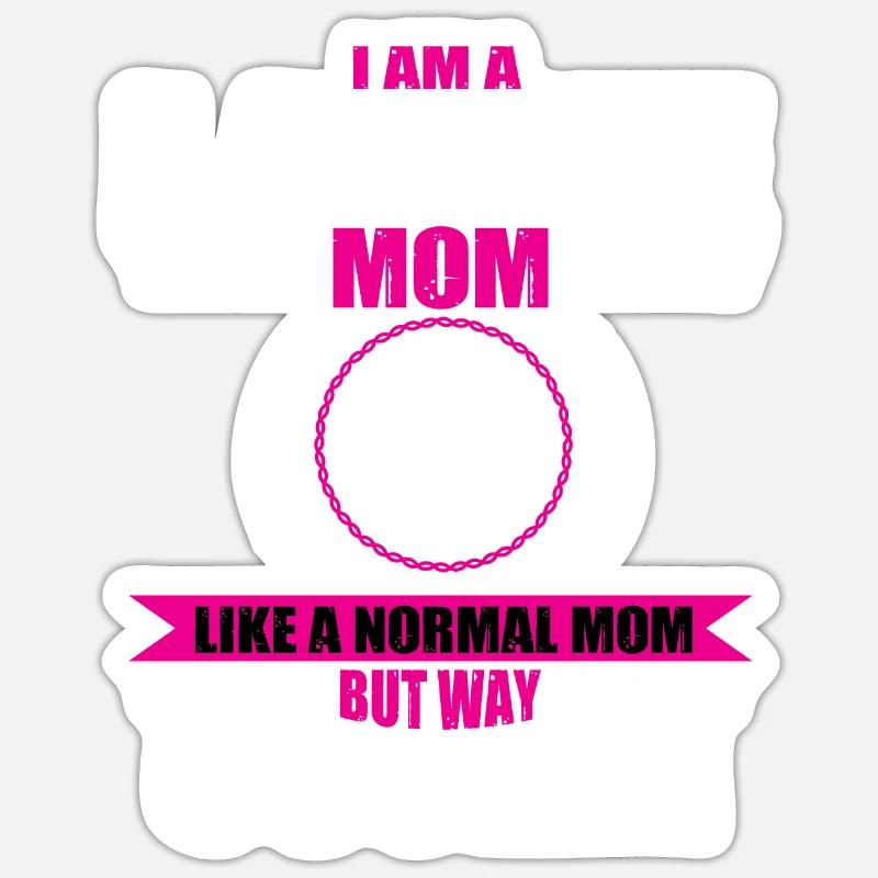 Latte Mama Coffee Drinker Sticker size S (10 x 10 cm)