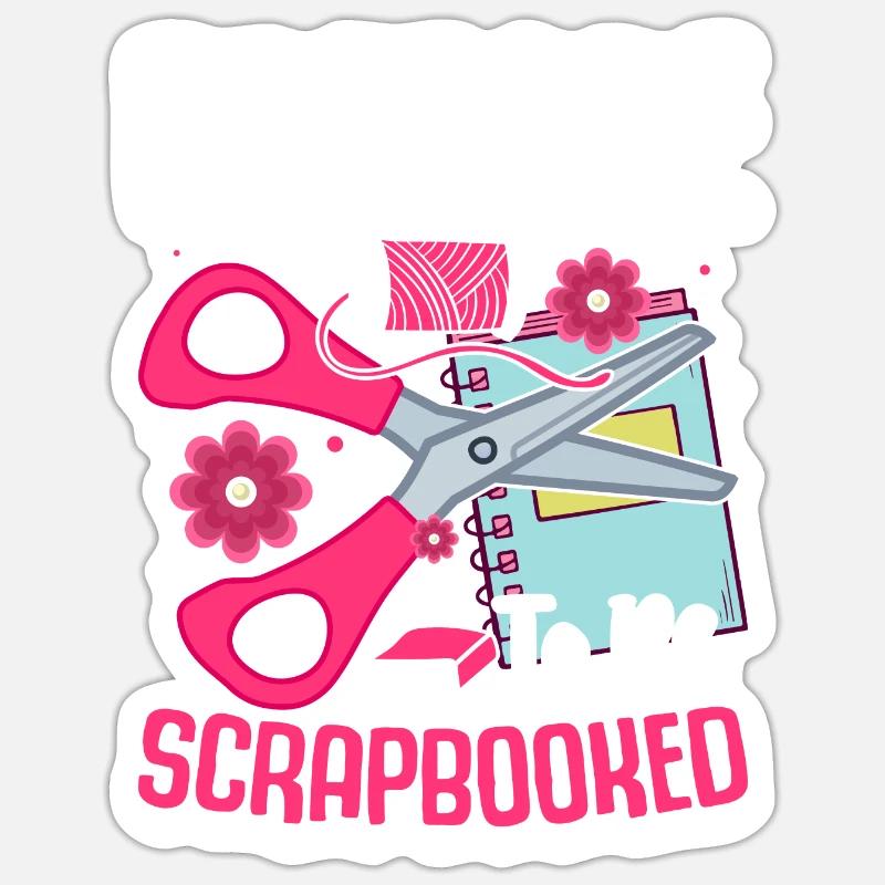 Scrapbooking Scrapbooker - Sticker size S (10 x 10 cm) - white matte