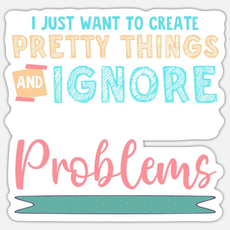 Scrapbooking Scrapbooker - Sticker size S (10 x 10 cm) - white matte