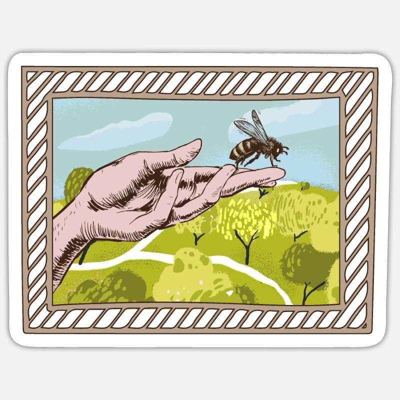 Beekeeper Beekeeper Cool - Sticker size S (10 x 10 cm) - white matte