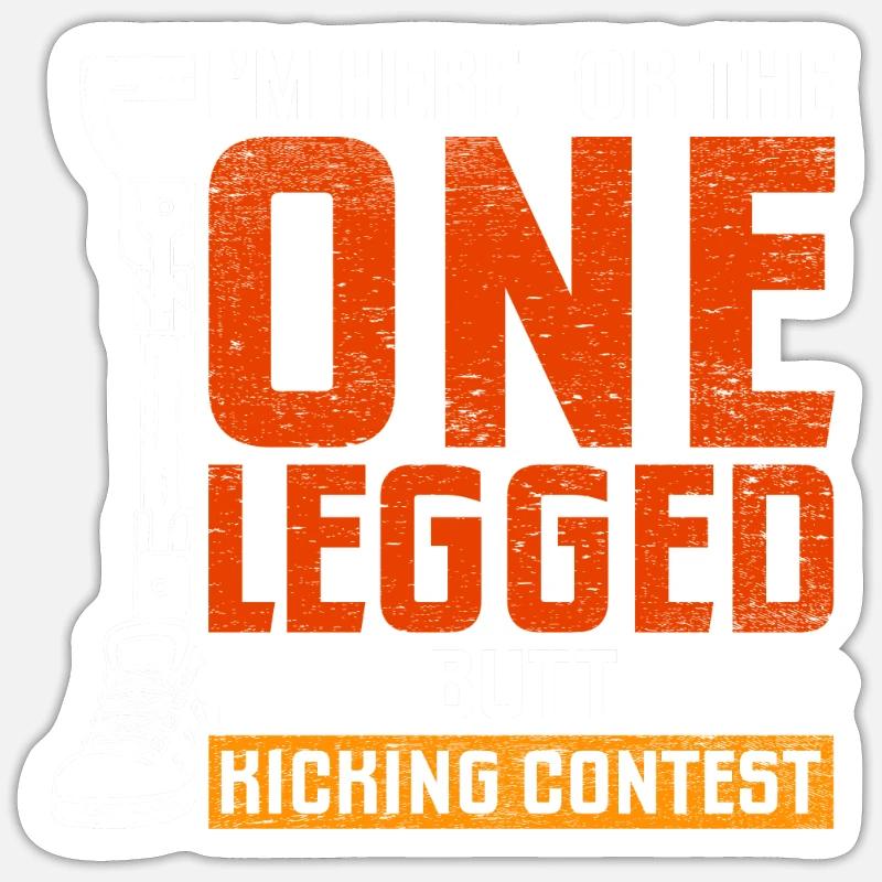 One-legged prosthesis Sticker size S (10 x 10 cm)