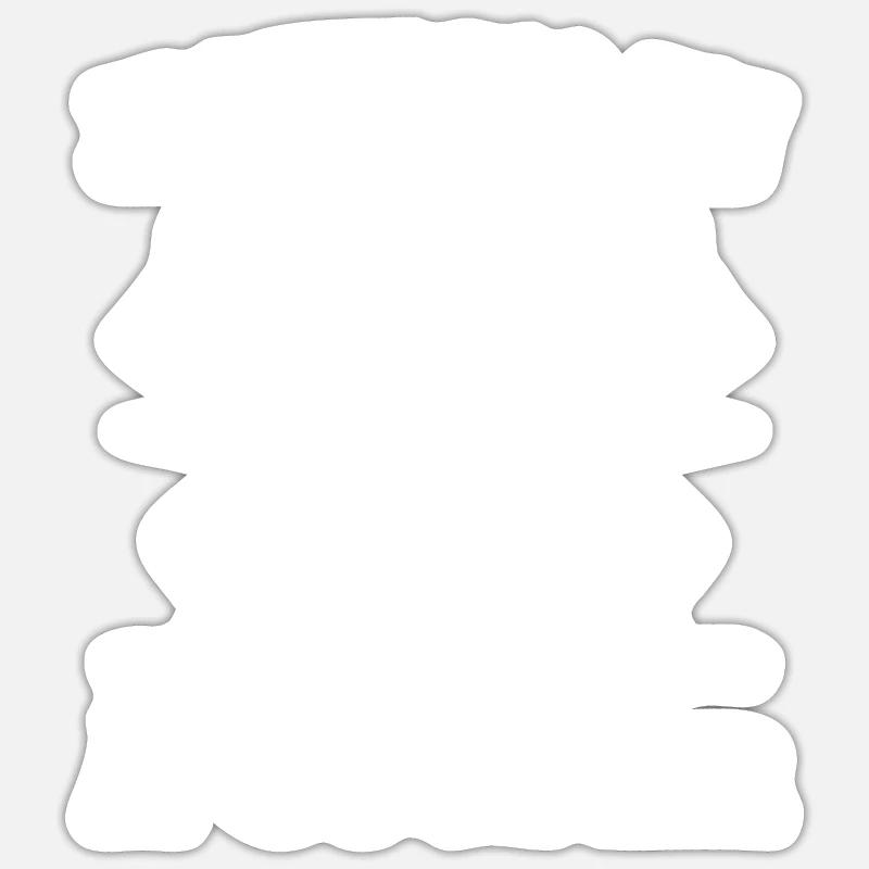 Je peux pas j'ai un arbre à couper - Sticker taille S (10 x 10 cm) - blanc mat