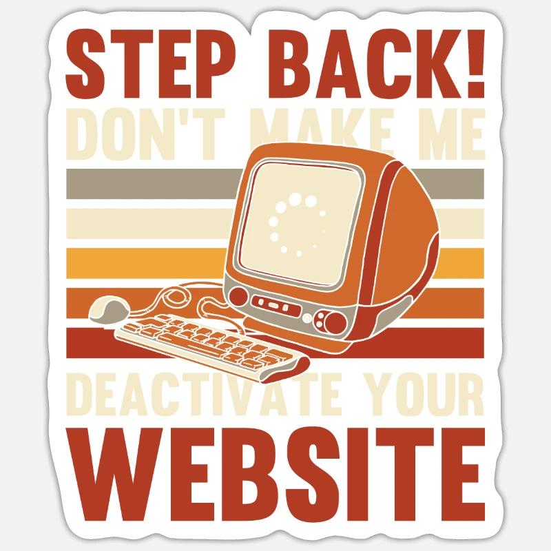 Web Developer Web Developer Funny Sticker size S (10 x 10 cm)