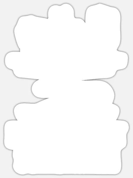 Schullehrer Lehrer - Sticker Größe S (10 x 10 cm) - Mattweiß