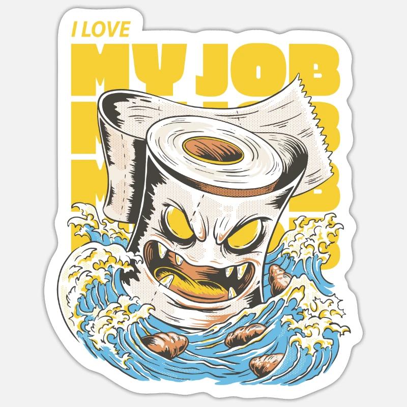 Fête du Travail - Sticker taille S (10 x 10 cm) - blanc mat