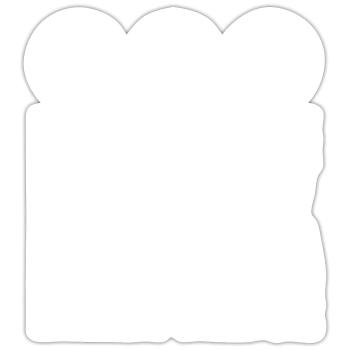 Insigne scout - Sticker taille S (10 x 10 cm) - blanc mat - Devant