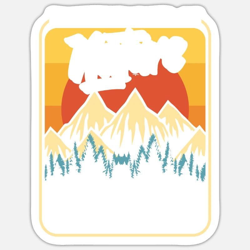Boy Scout Mountains - Sticker size S (10 x 10 cm) - white matte