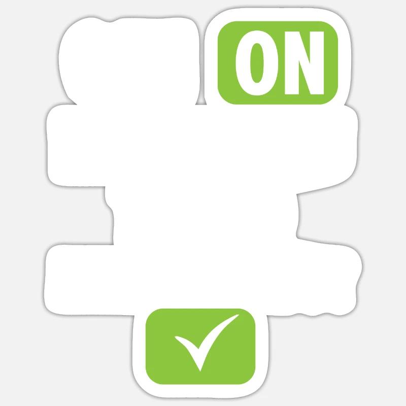 If I build it, it will run Sticker size S (10 x 10 cm)