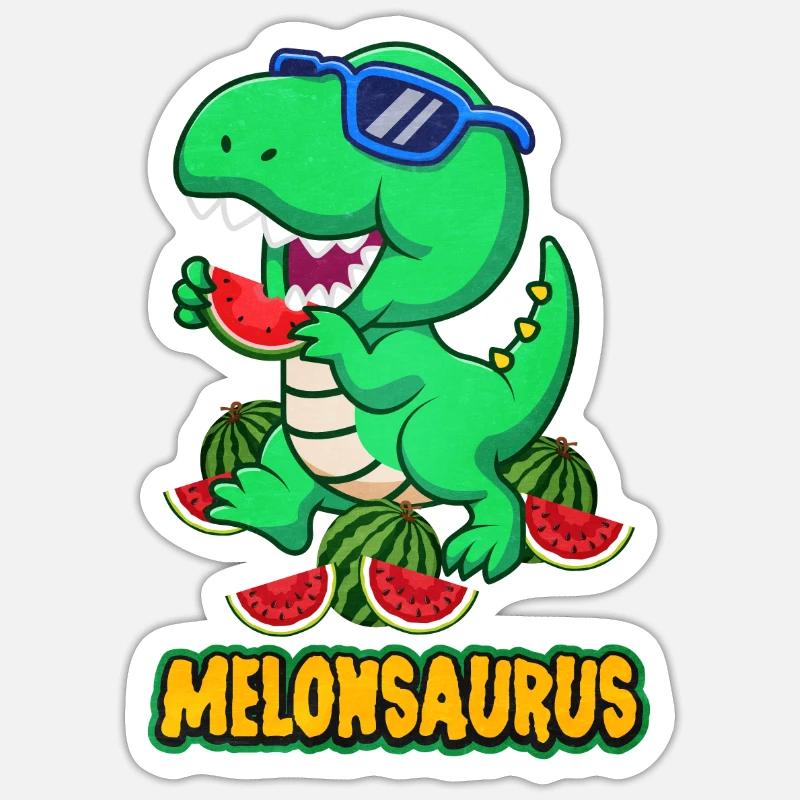 Pastèque Sticker taille S (10 x 10 cm)