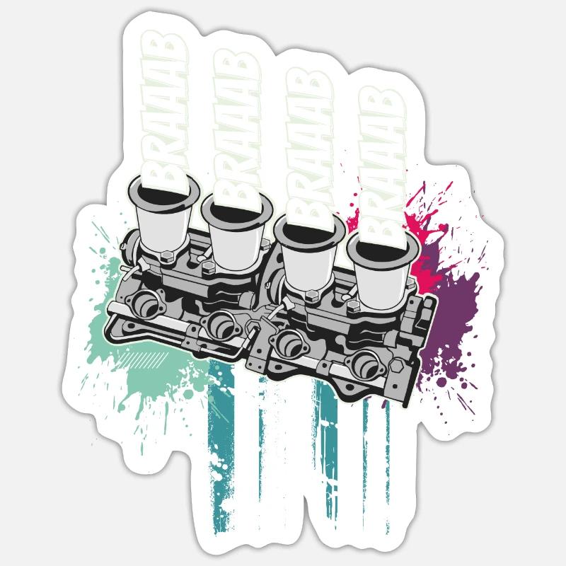 Kit système d’accélérateur unique Braaab Sticker taille S (10 x 10 cm)