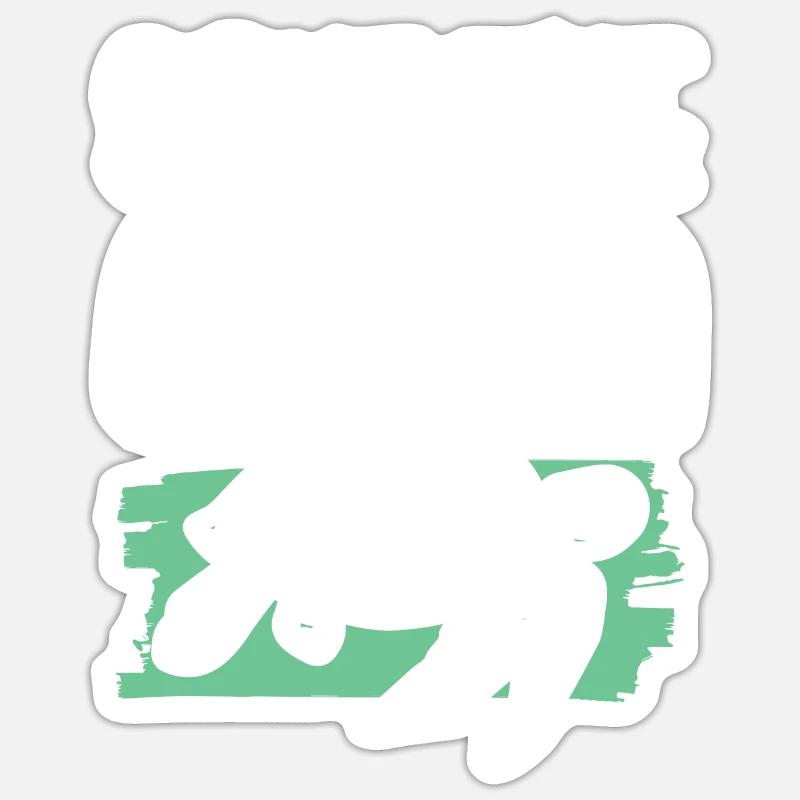 Save the Ocean Turtle - Sticker size S (10 x 10 cm) - white matte