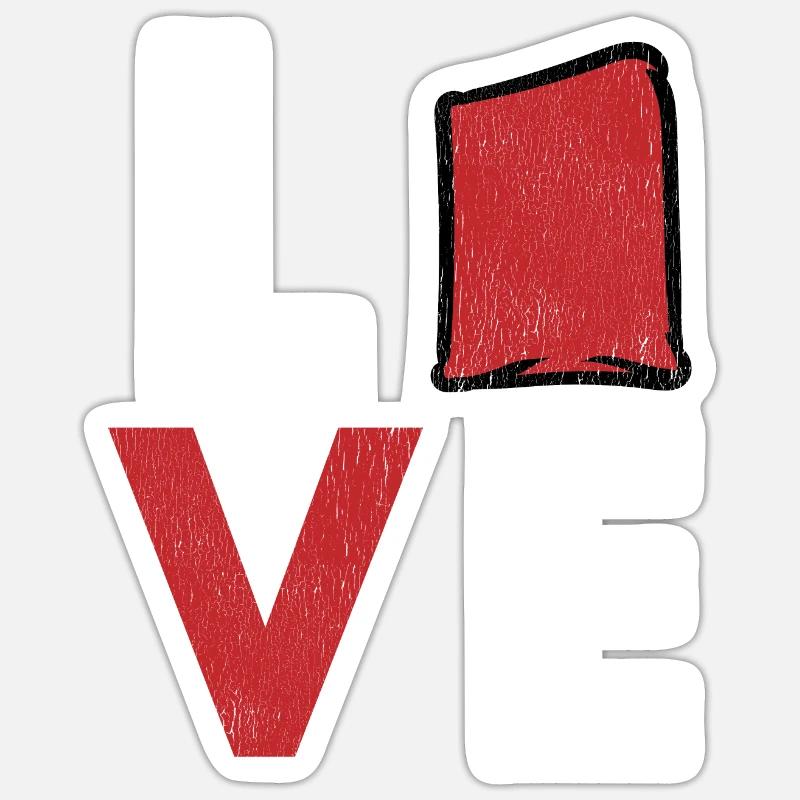 Trou de maïs Cornhole Sticker taille S (10 x 10 cm)