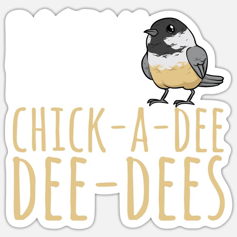 Observation des oiseaux mésanges Sticker taille S (10 x 10 cm)