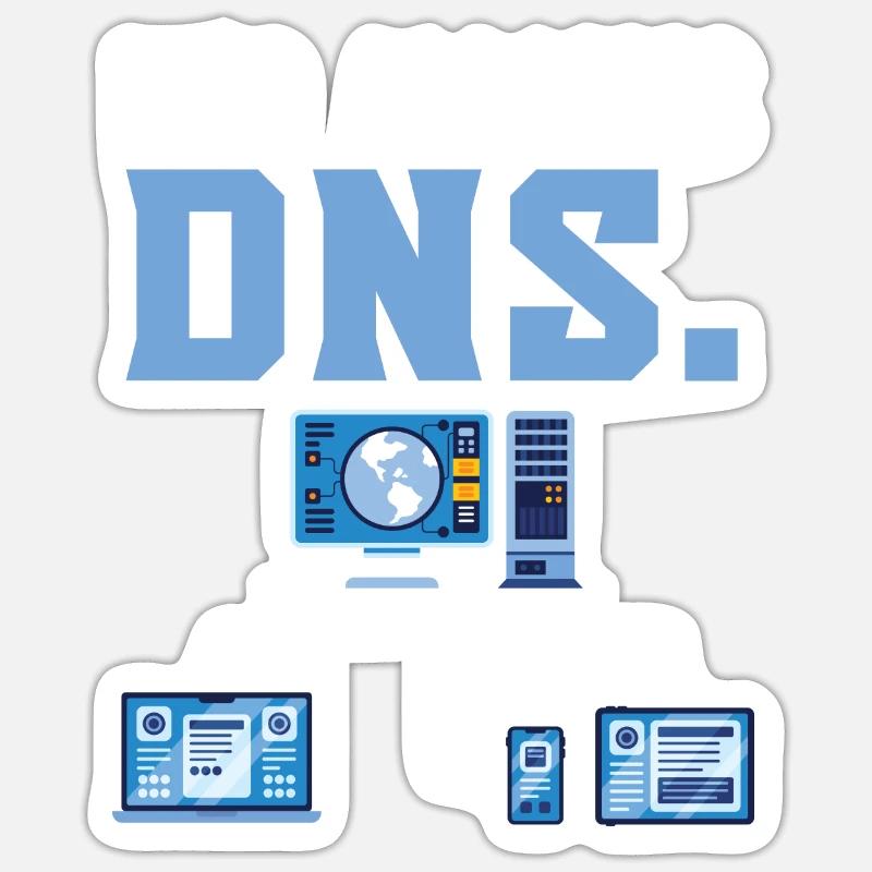 It's Always DNS Information Technology Sticker Größe S (10 x 10 cm)