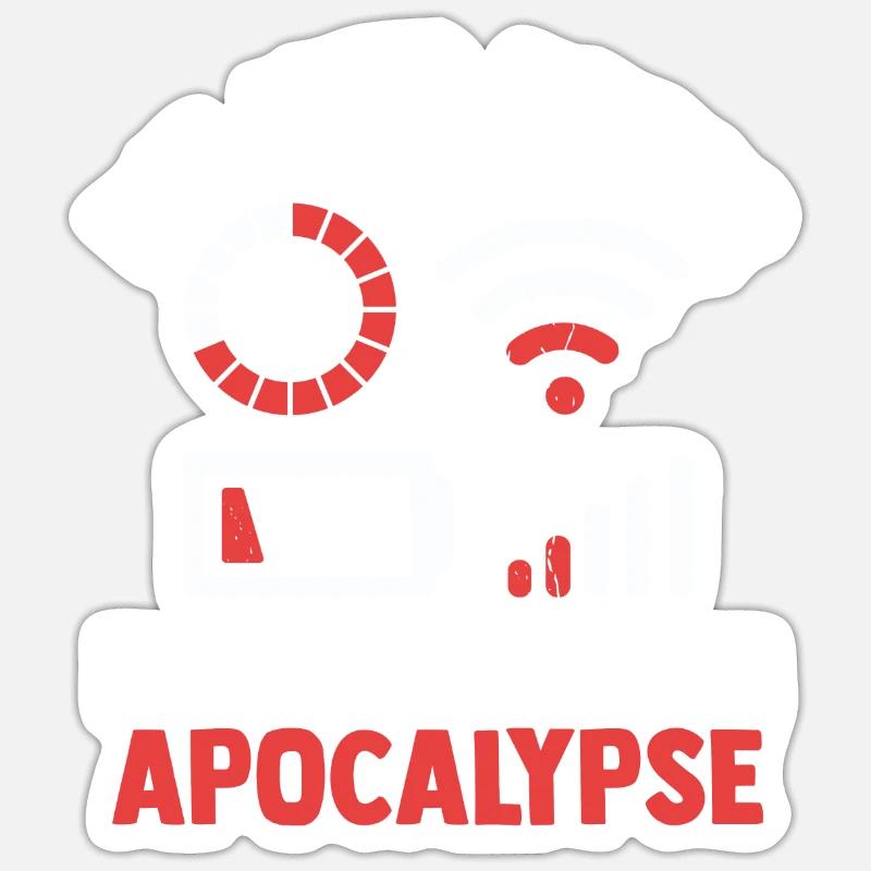 Die vier Reiter der modernen Apocalypse Sticker Größe S (10 x 10 cm)