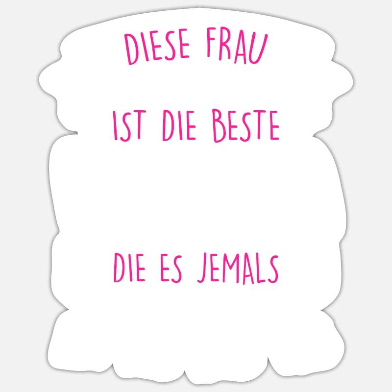Weltbeste Mama Muttertag Beste Mama coolste Mama - Sticker Größe S (10 x 10 cm) - Mattweiß