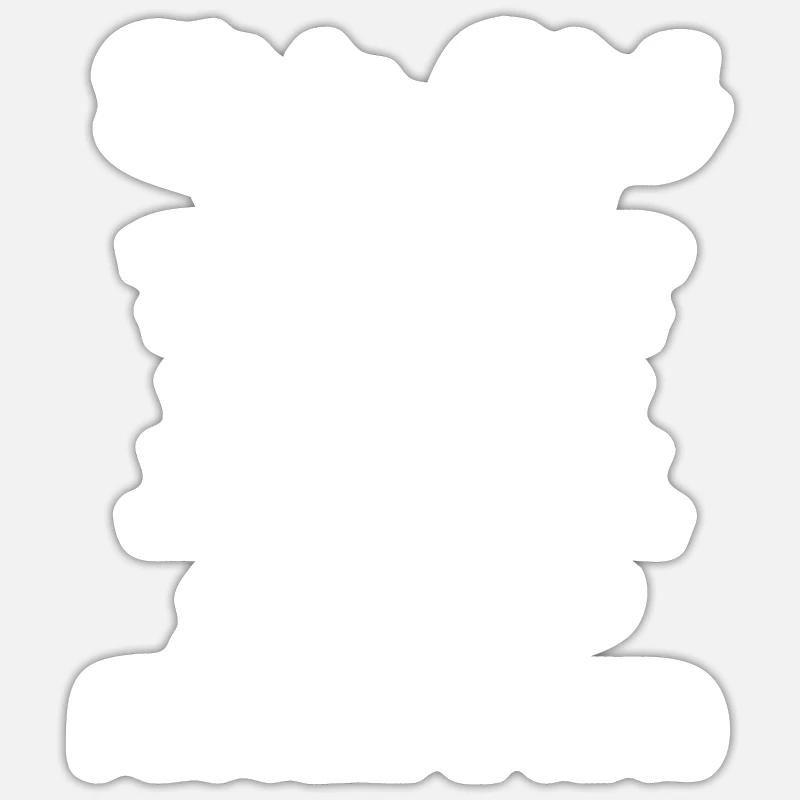 Developer Coder Programmer Girl - Sticker size S (10 x 10 cm) - white matte