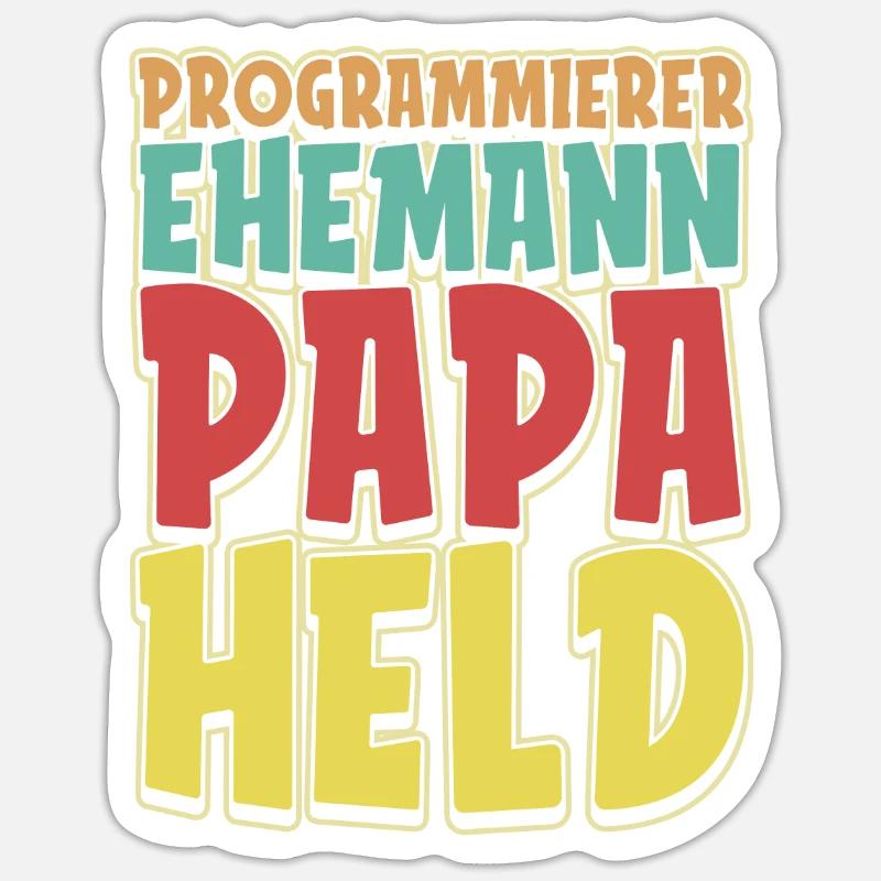 Entwickler Coder Programmierer Sticker Größe S (10 x 10 cm)
