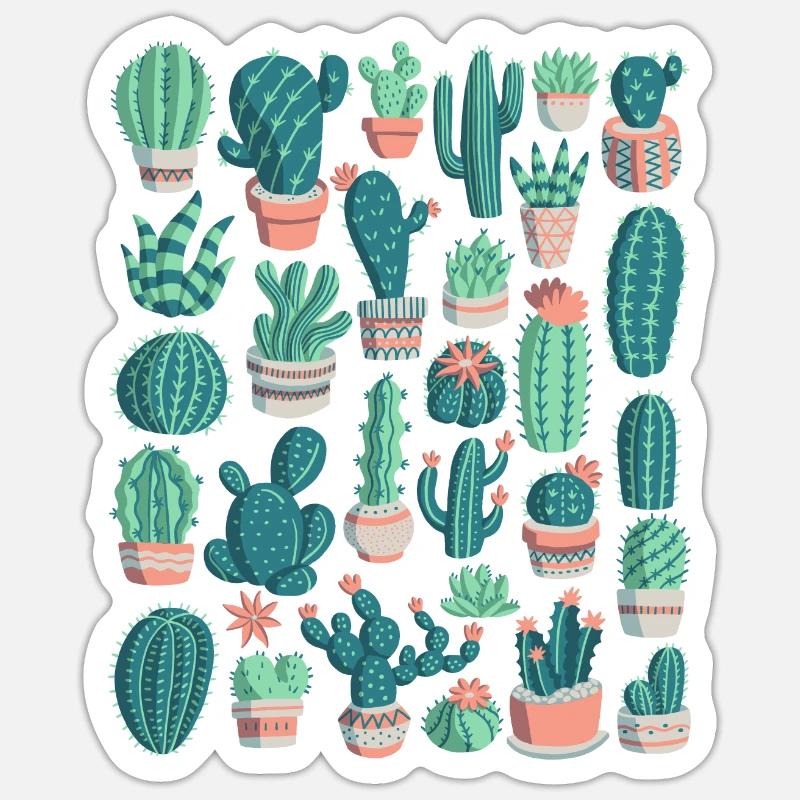 Cacti Sticker size S (10 x 10 cm)