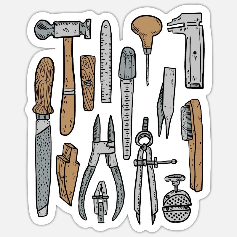 Goldsmith's Tool Sticker size S (10 x 10 cm)