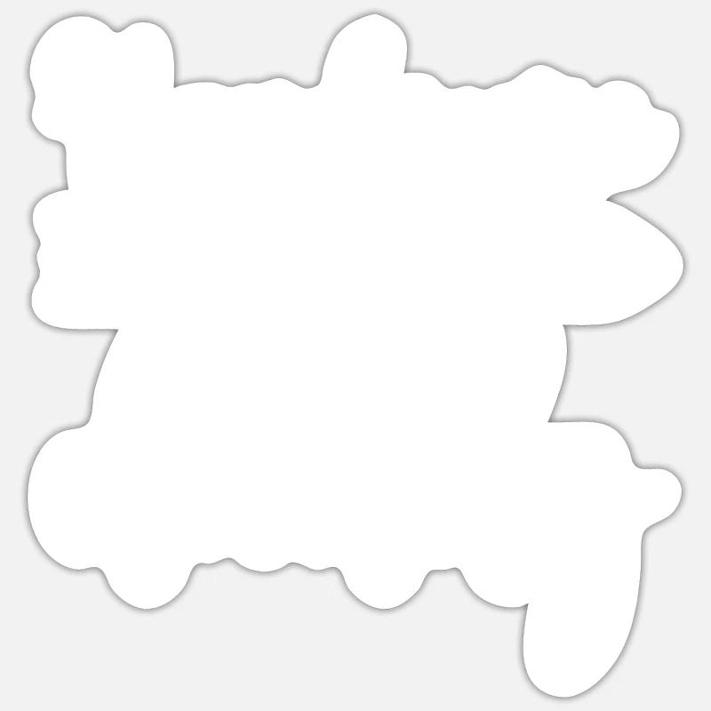 Beau comme papa - Sticker taille S (10 x 10 cm) - blanc mat