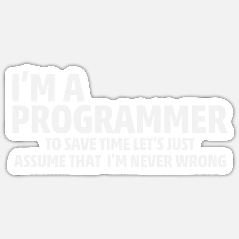 Computer Science Admin Programmer IT Coder Sticker size S (10 x 10 cm)