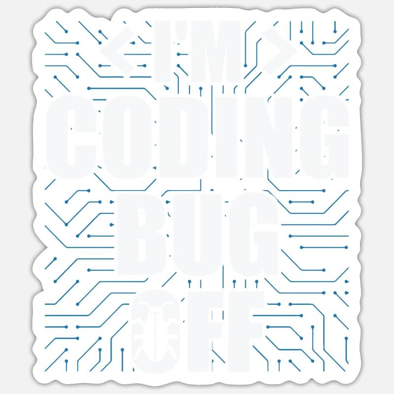Computer Science Admin Programmer IT Coder Sticker size S (10 x 10 cm)
